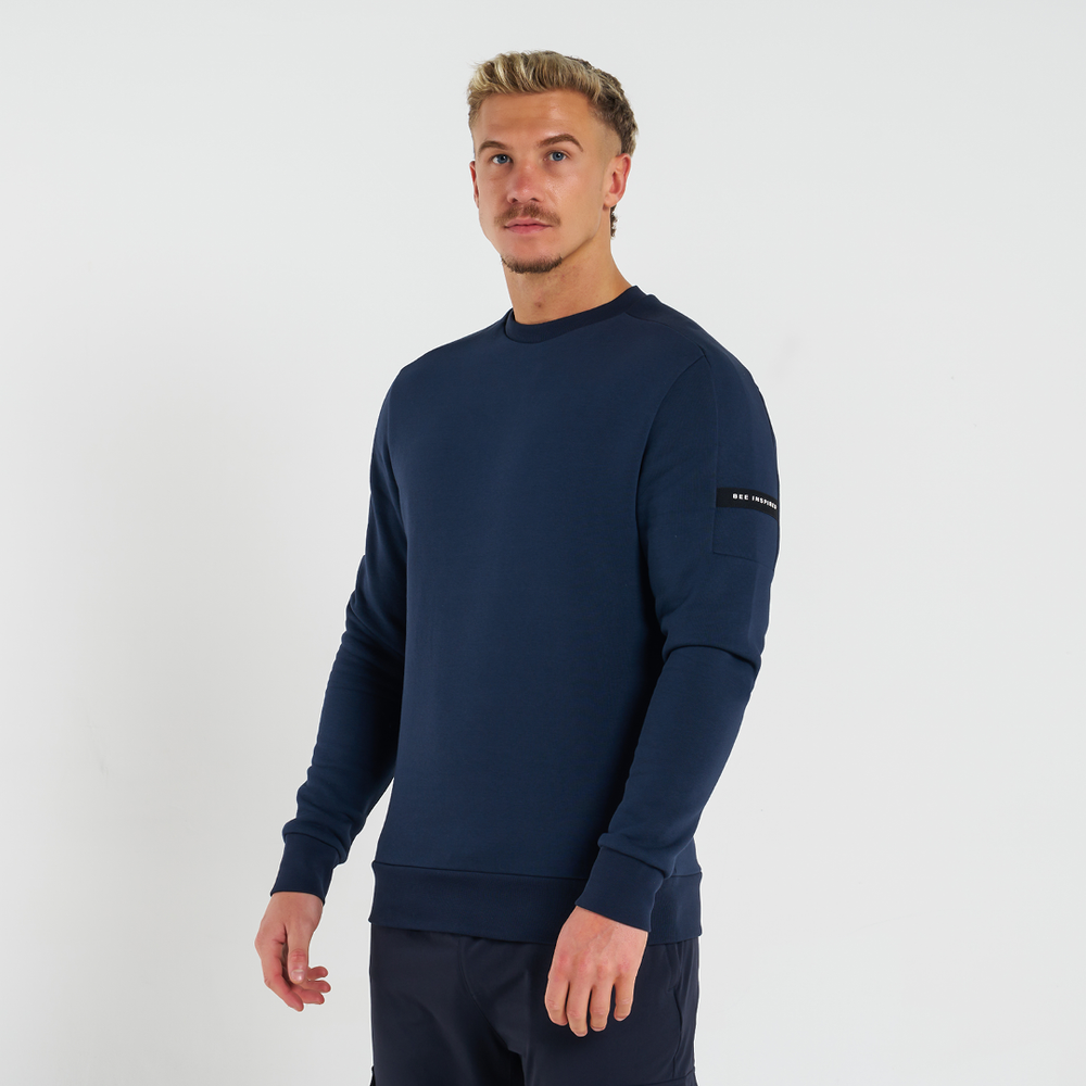 Hartley Crew Sweater - Navy