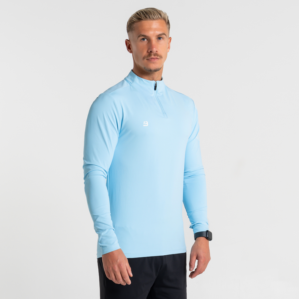 Signature Sports 1/4 Zip - Light Blue