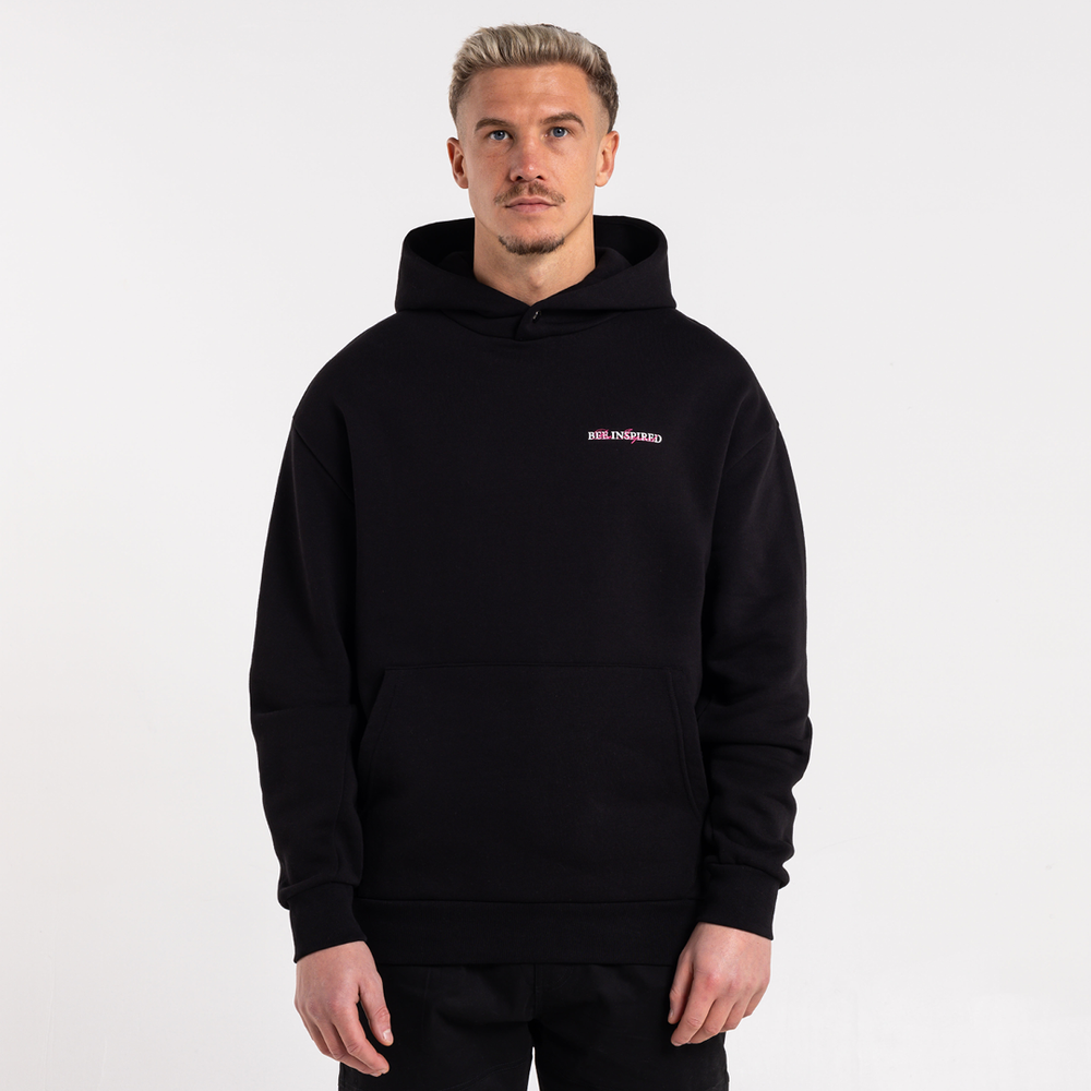 Stach Hoodie - Black/Pink