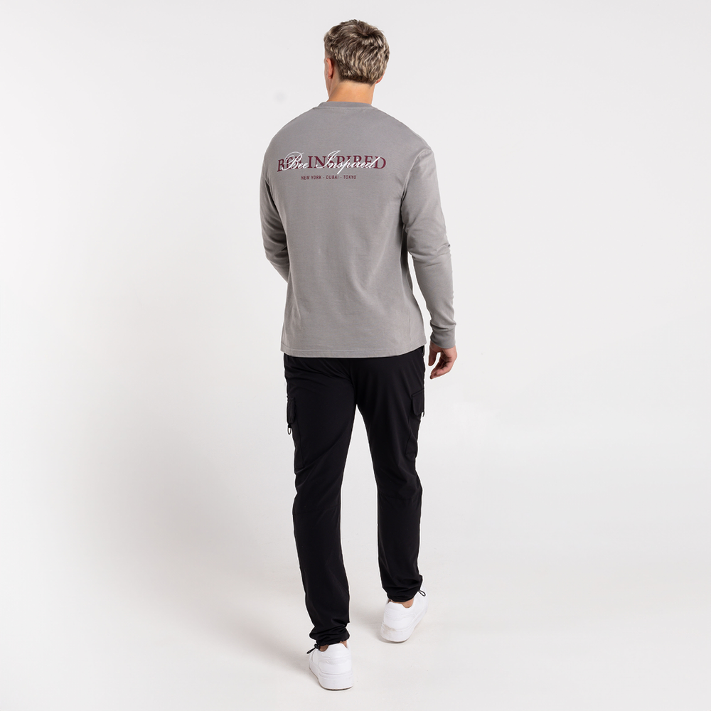 Stach Long Sleeve T-Shirt - Grey